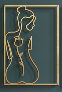 Metal Body Line Wall Art Decoration