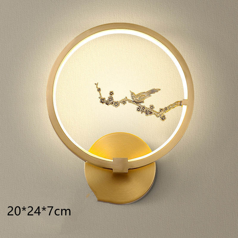 Wall Modern Zen Round Copper Wall Lamp