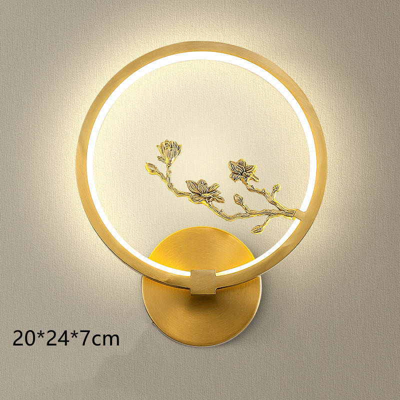 Wall Modern Zen Round Copper Wall Lamp