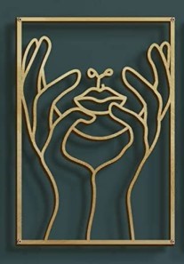 Metal Body Line Wall Art Decoration