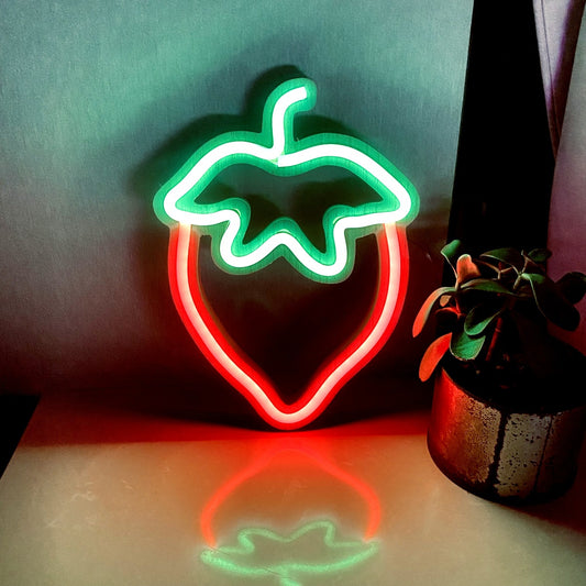 Strawberry Neon Led Modeling Lamp