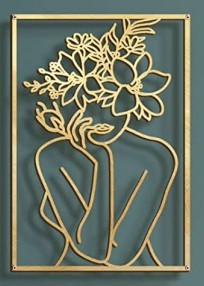 Metal Body Line Wall Art Decoration