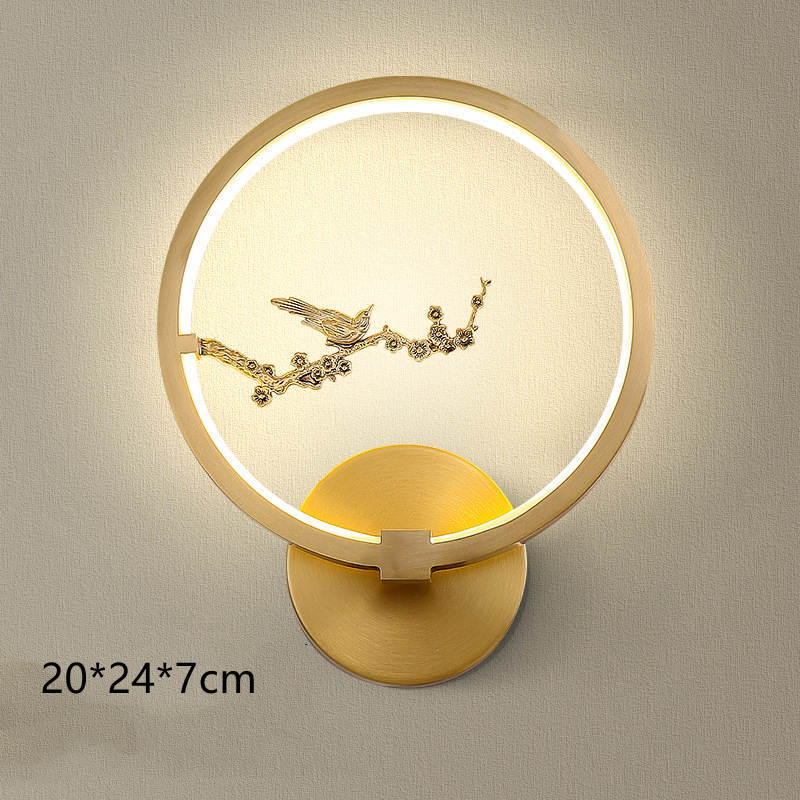 Wall Modern Zen Round Copper Wall Lamp